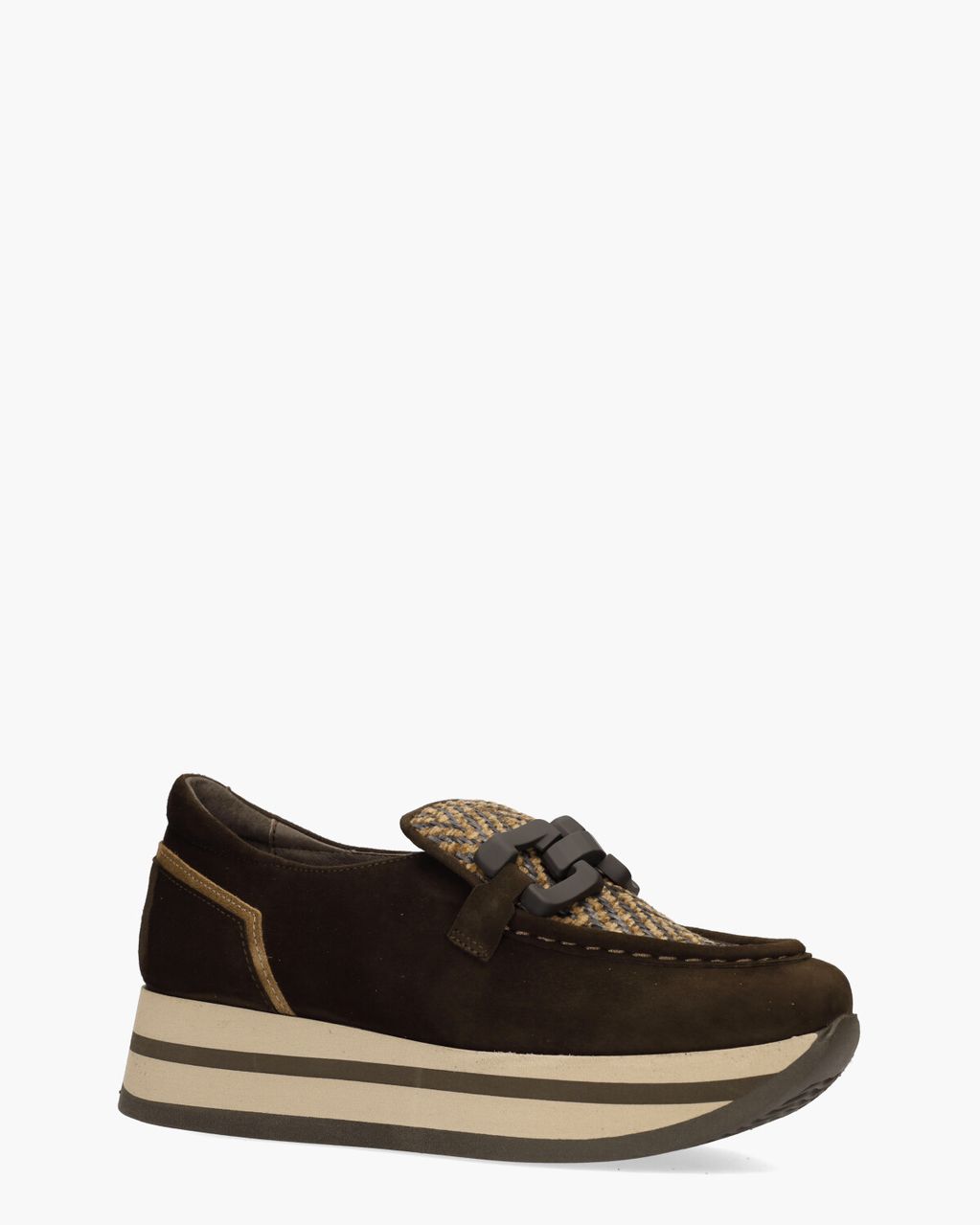 Softwaves Celine Donkerbruin Damesloafers