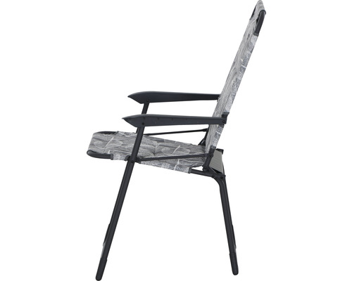 Siena Garden RPET kampeerstoel, 45x45x101 cm, antraciet