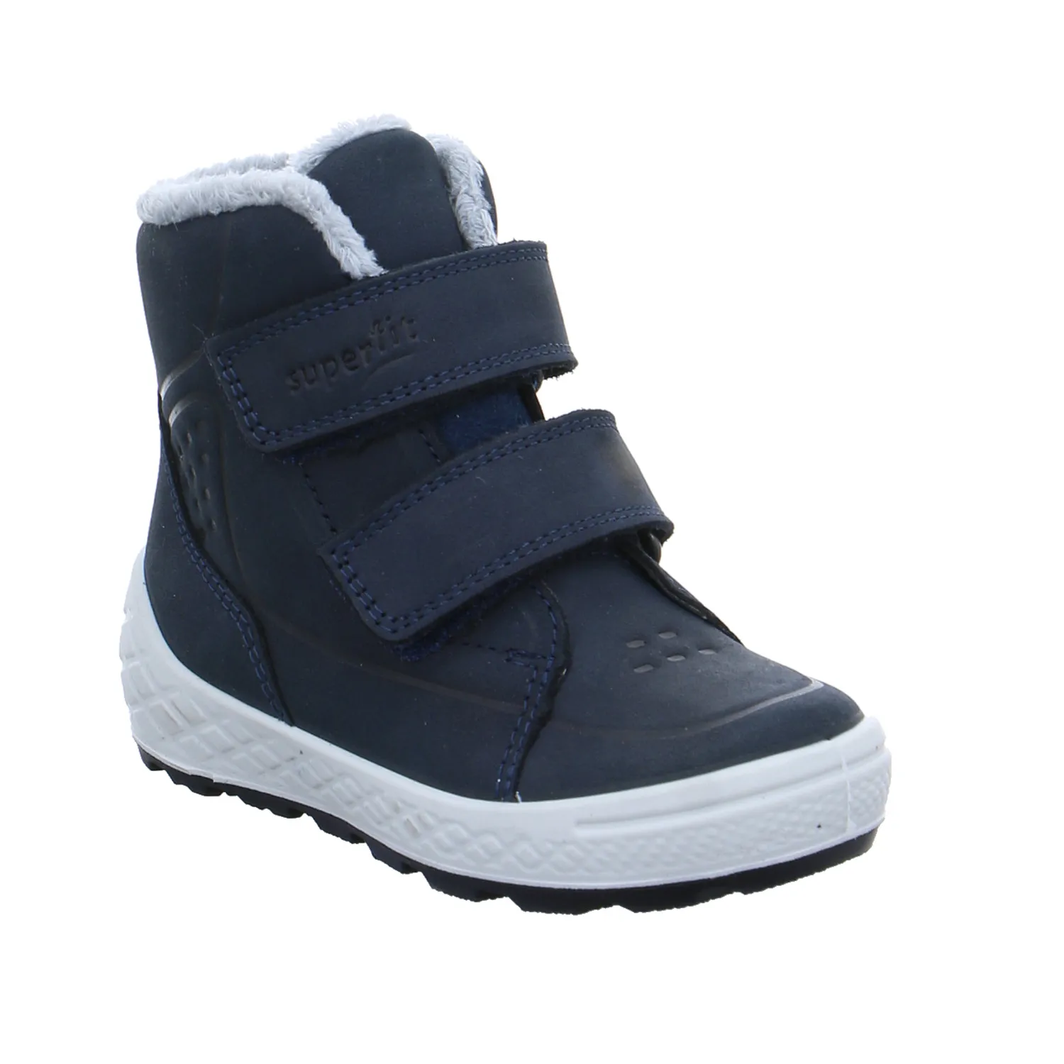 SUPERFIT Kleinkinder-Winter-Bottine Blau Textil  Baby-Boot