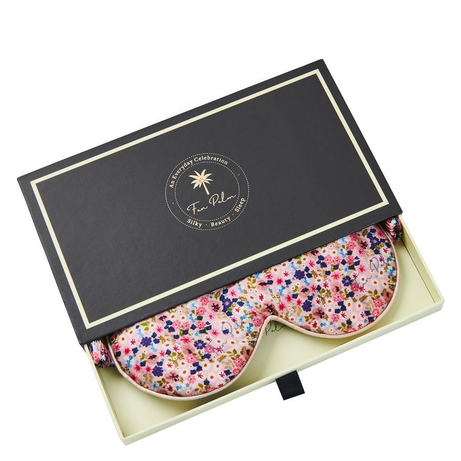 Fan Palm Sleeping Eye Mask Cherry Blossom 20x10cm