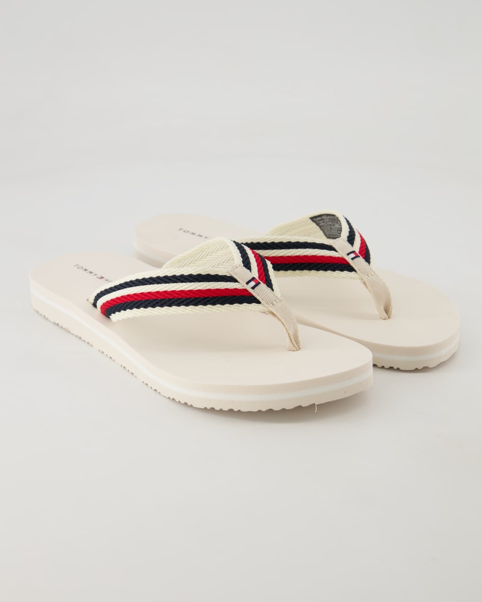 Tommy Hilfiger Comfort Sandal Pantoletten in Weiß