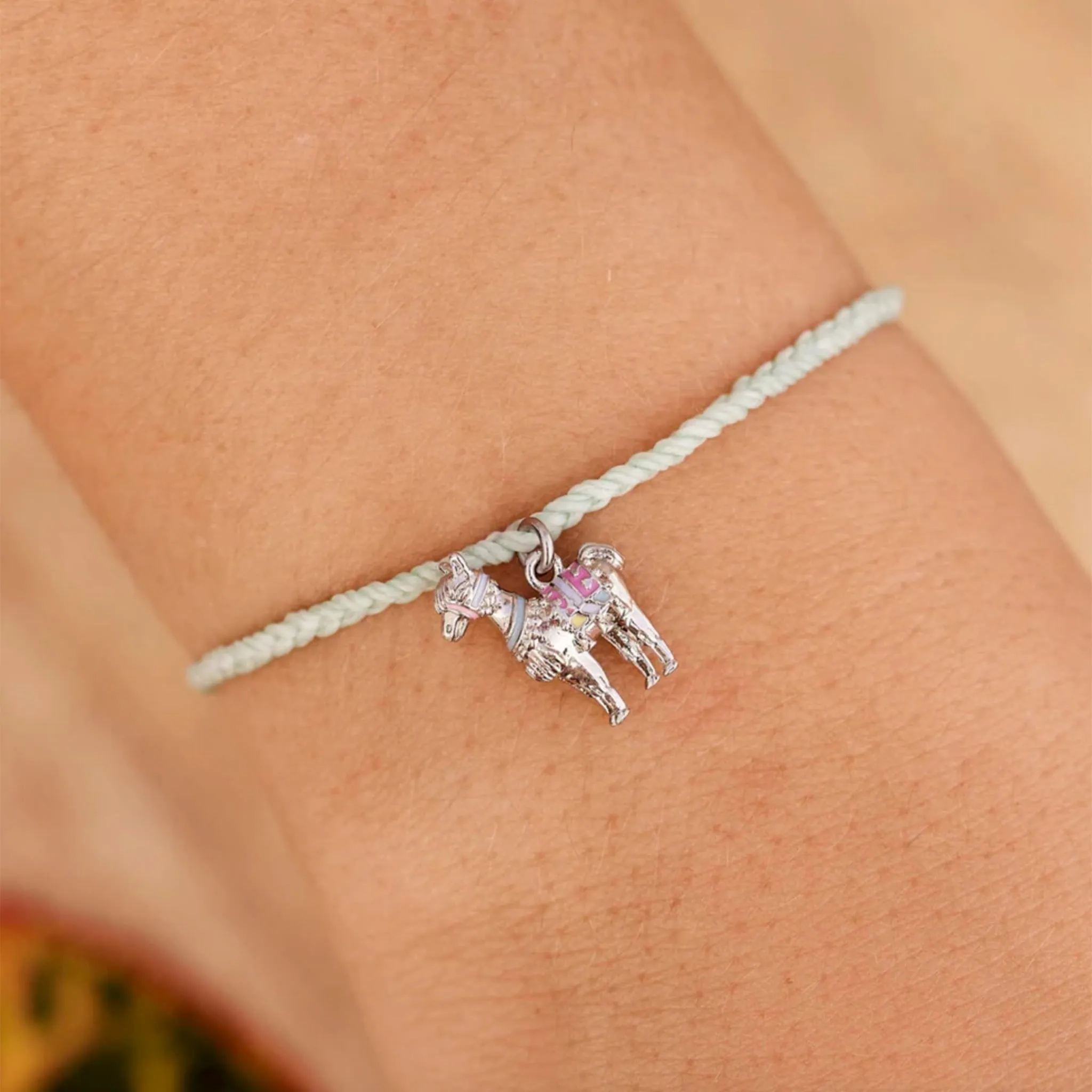 Puravida Bracelet Breloque Lama Argent