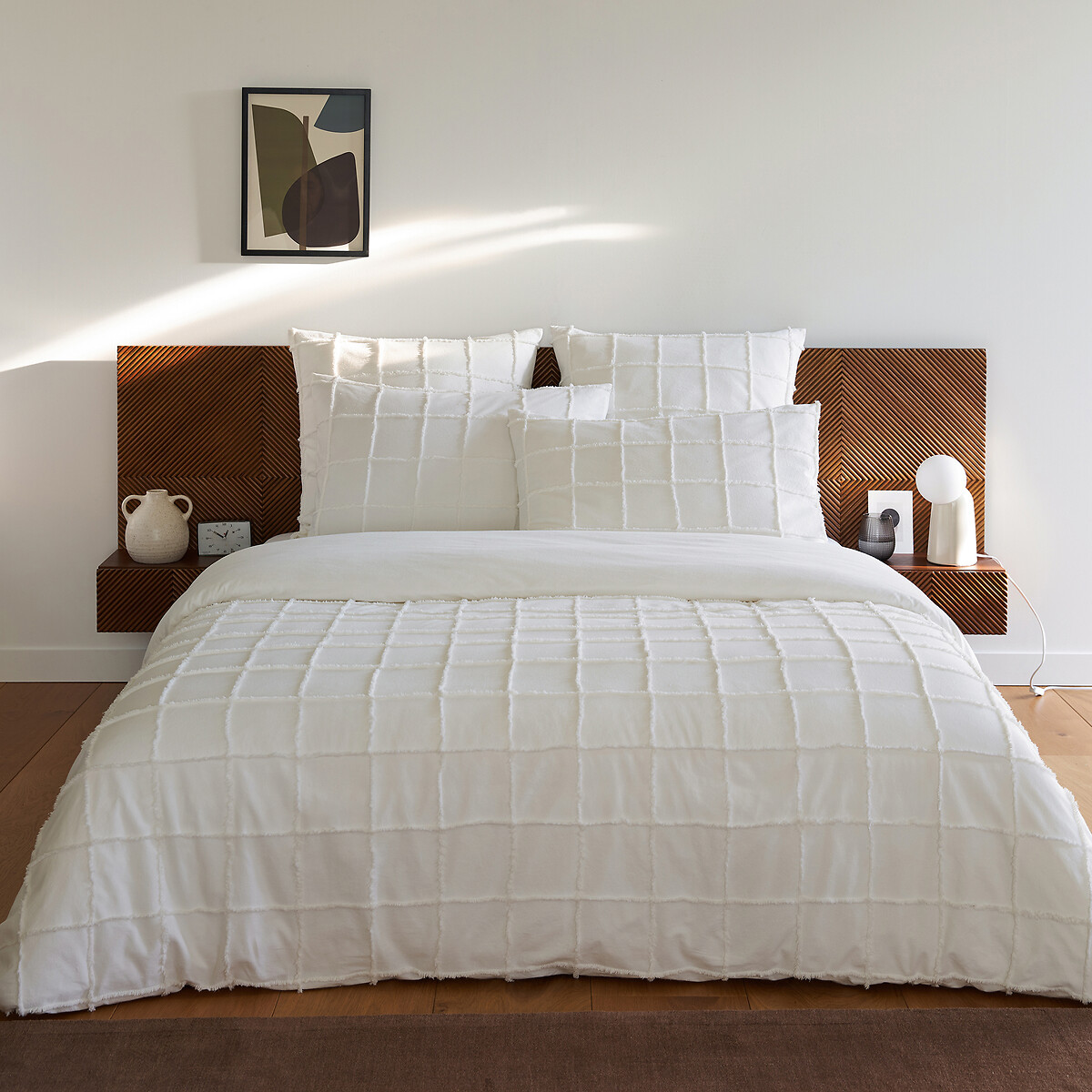 LA REDOUTE INTERIEURS<br>Cama com mesas de cabeceira e base embutidas, Jérem