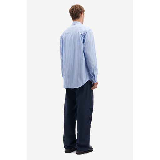 Samsøe Samsøe Sadamon X Skjorte, Brunnera Blue Small St., L
