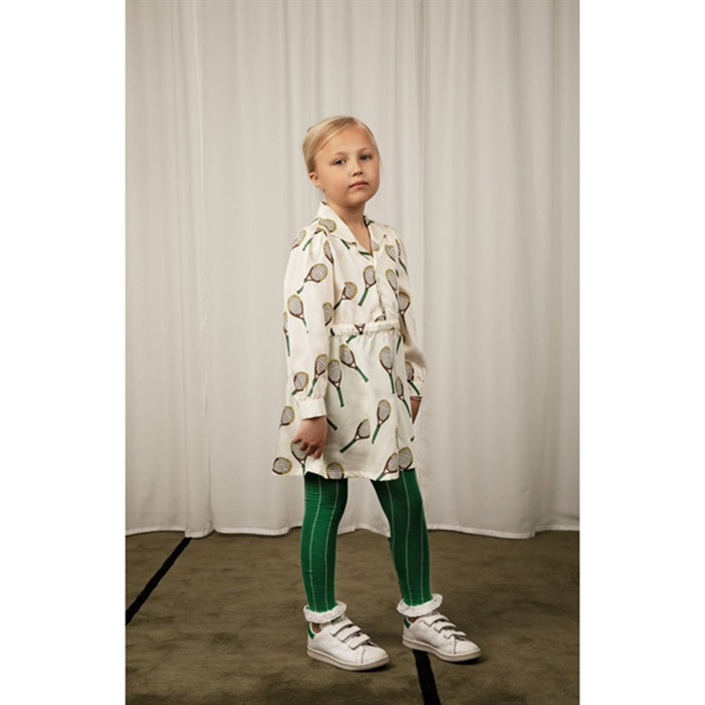 Køb Mini Rodini Offwhite Tennis Aop Woven Kjole