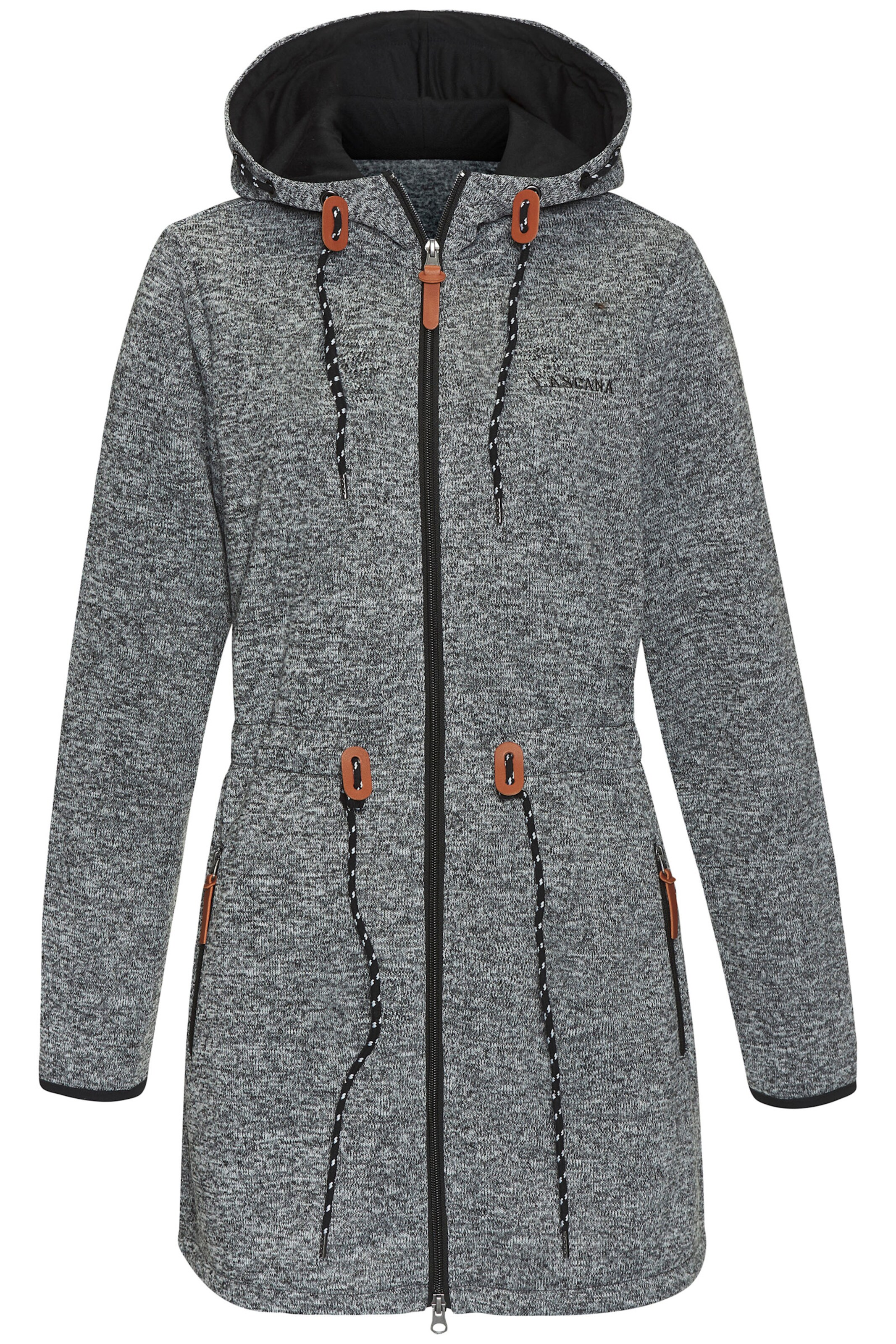LASCANA Fleecejacke in anthracite