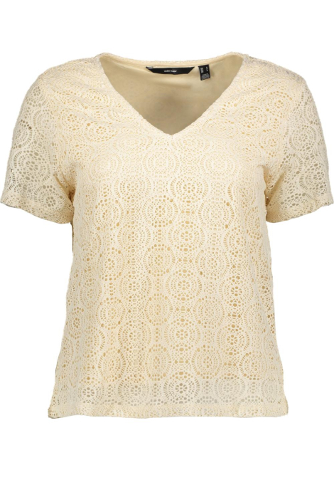 Vero Moda ecru dames t-shirt