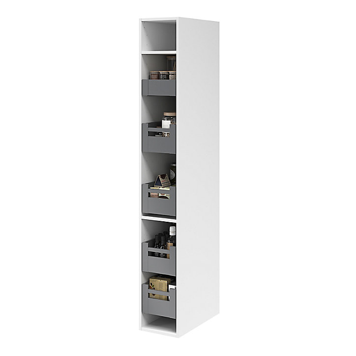 Façade de casserolier de cuisine Soto gris anthracite mat l. 30 cm GoodHome