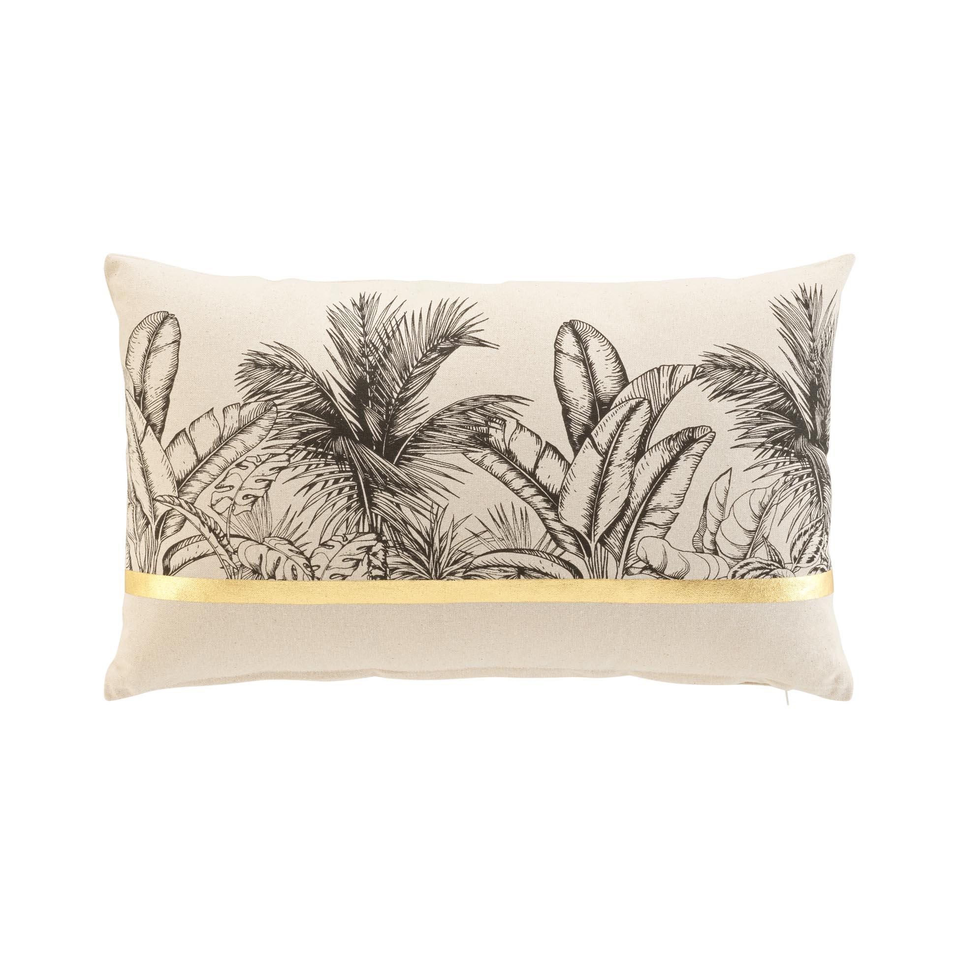 COUSSIN DEHOUSSABLE 30X50CM COTON POLYESTER IMPRIME PAPAYA