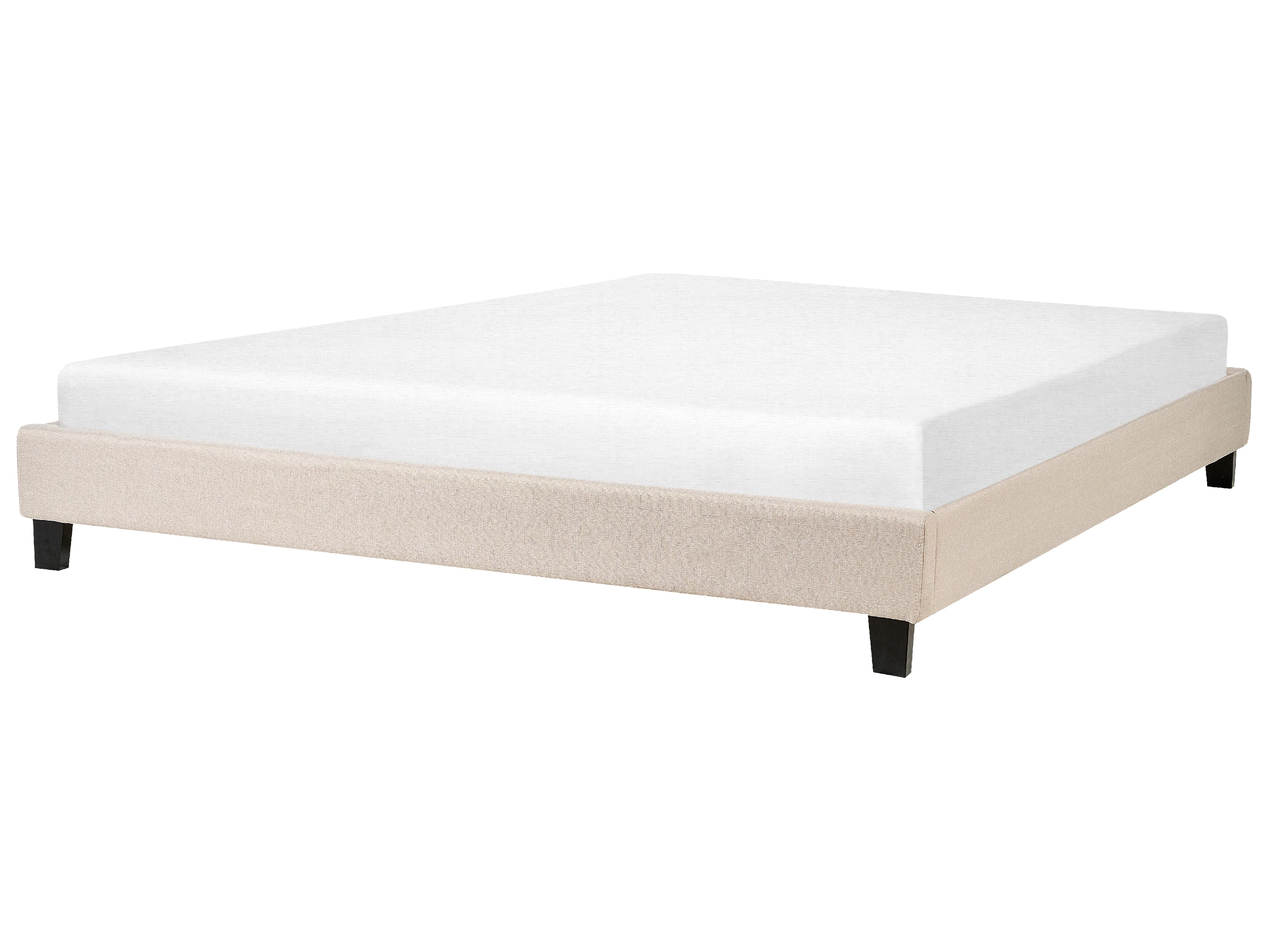 Bed zonder hoofdbord Stof ROANNE 180 x 200 cm Beige