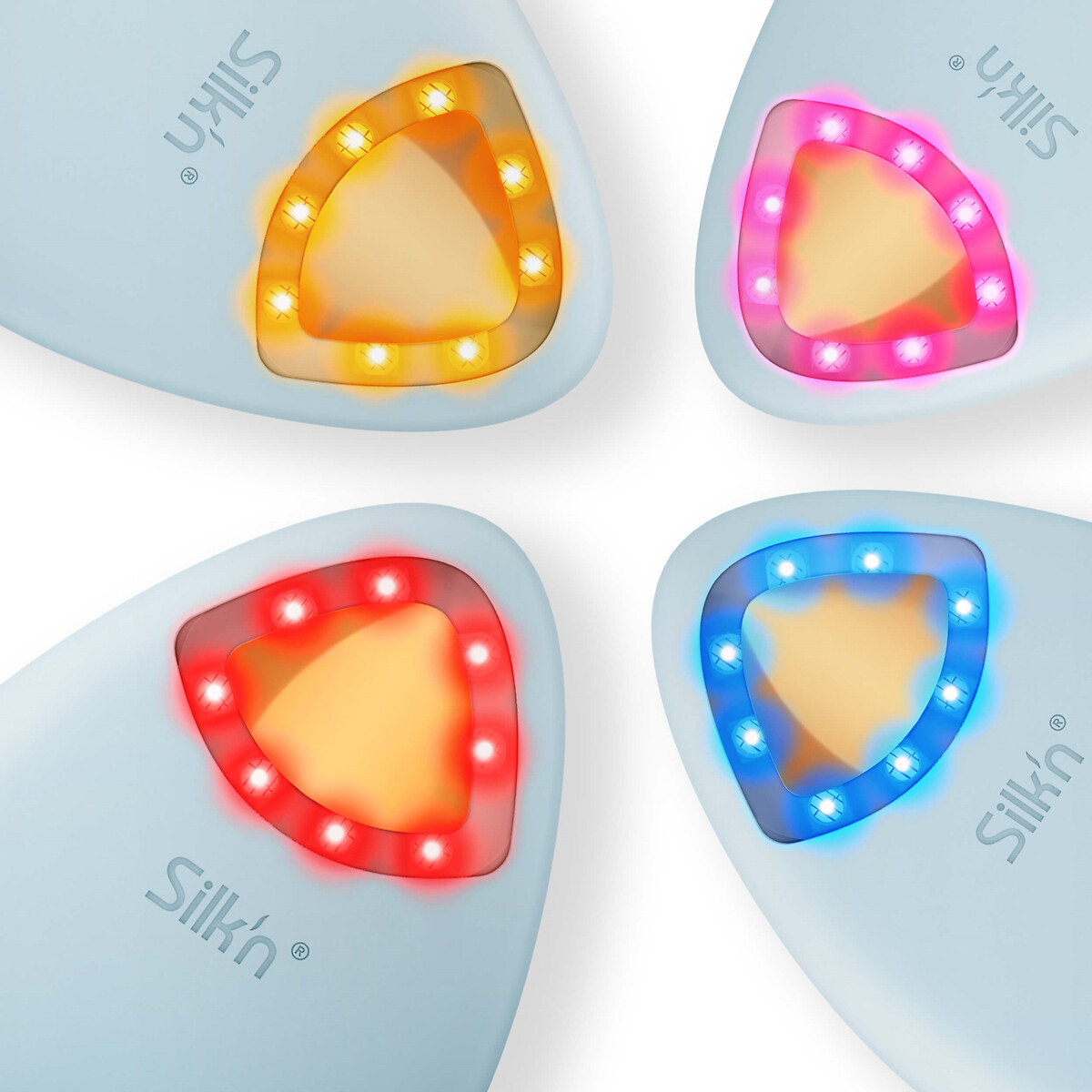 SILKN<br>Escova facial antienvelhecimento de crioterapia LED Bright Lux
