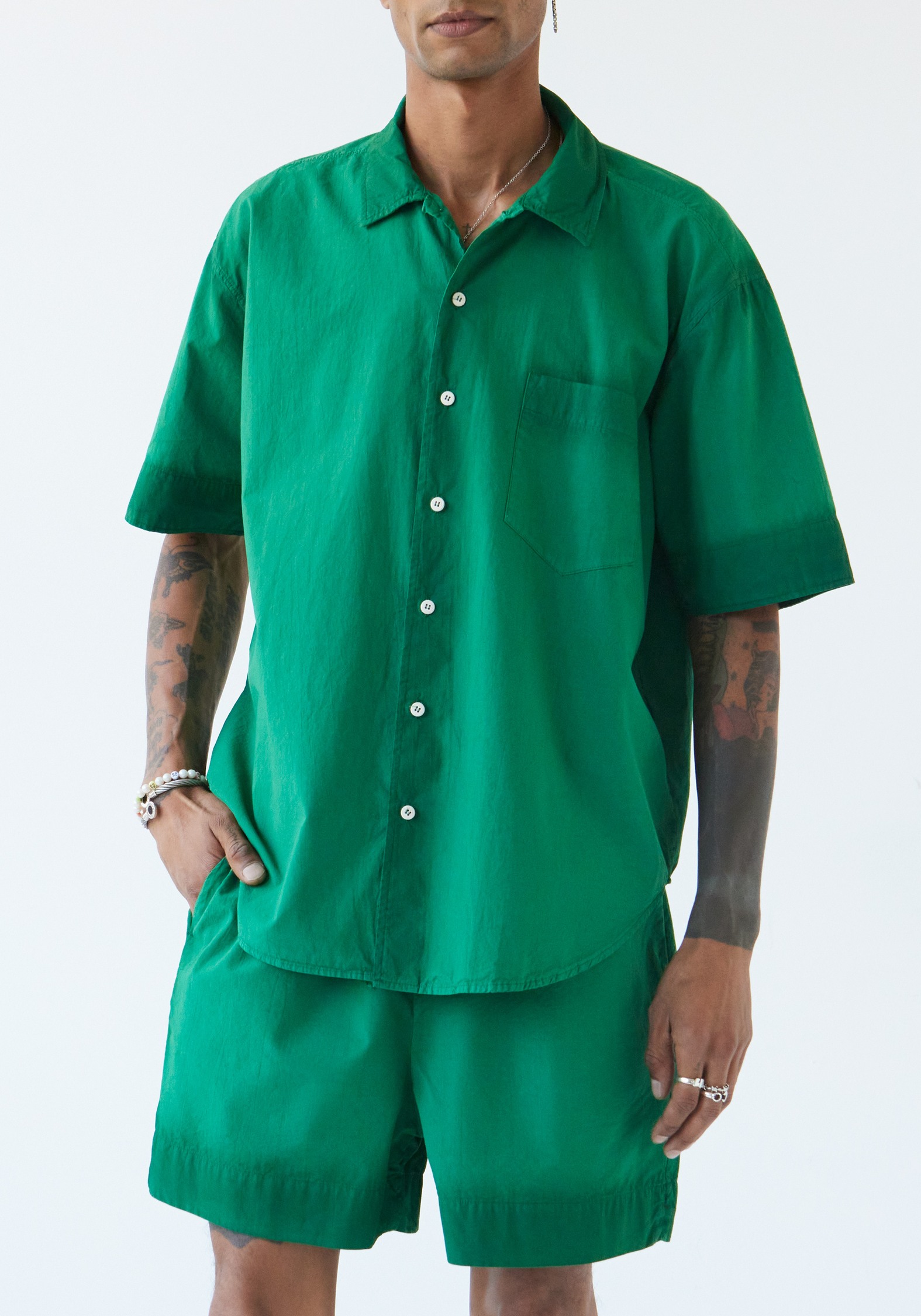 Lavie Kurzarmhemd John Spinach