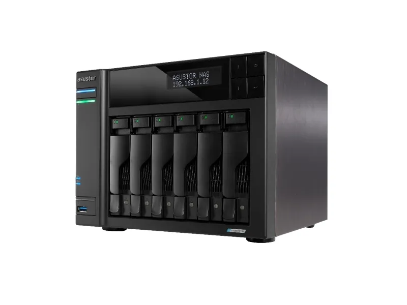 ASUSTOR Lockerstor 6 Gen2 AS6706T - NAS-server - 6 bays - SATA 6Gb/s - RAID RAID 0, 1, 5, 6, 10, JBOD - RAM 8 GB - 2.5 Gigabit Ethernet - iSCSI support