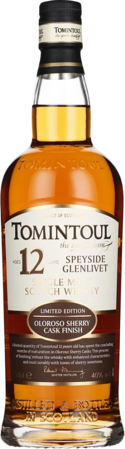 TOMINTOUL 12 YEARS OLOROSO SHERRY CASK FINISH 70CL