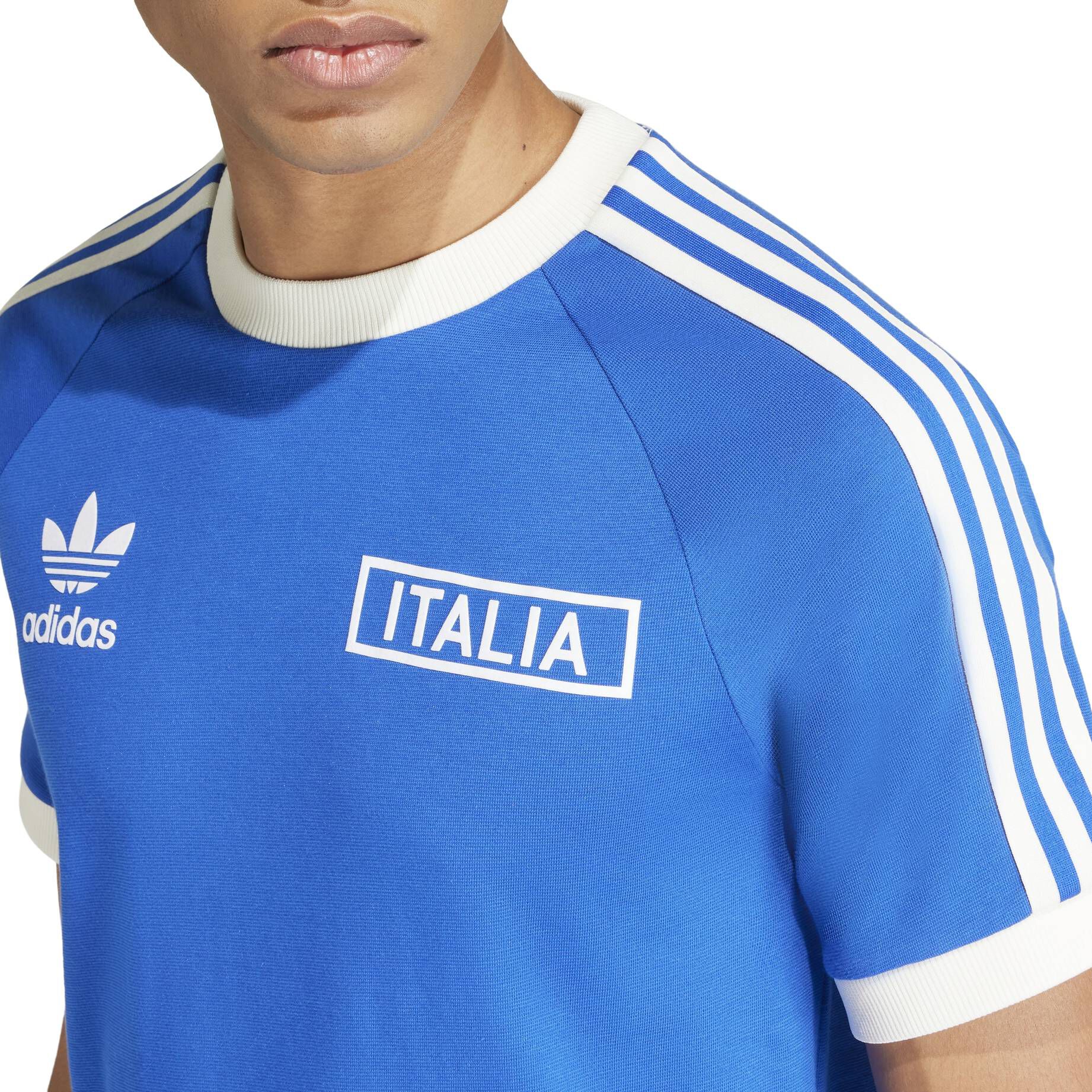 adidas Originals| Herren Fußballshirt ITALIEN ADICOLOR CLASSICS 3-STREIFEN T-SHIRT