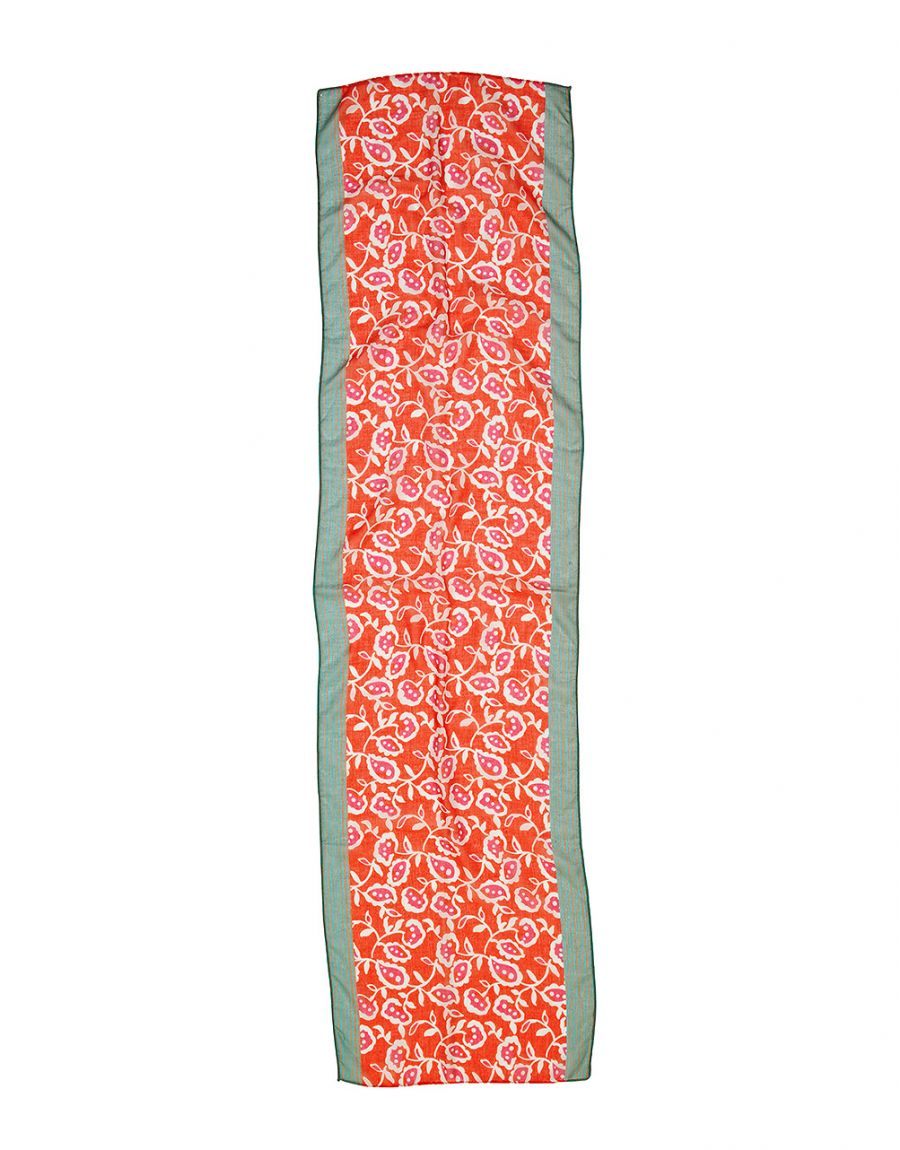 Foulard corail fleuri