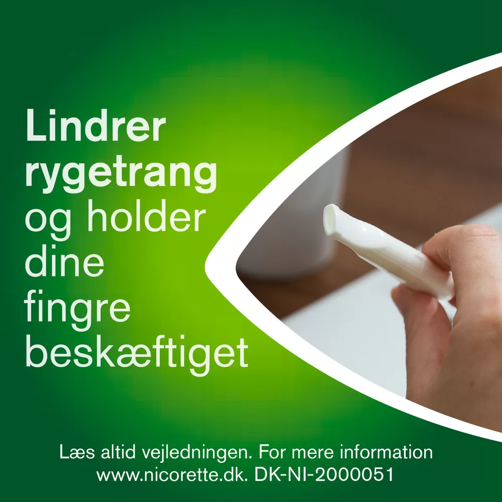 Nicorette® inhalationsdamp, imprægneret patron (inhalator), 10 mg - 42 stk