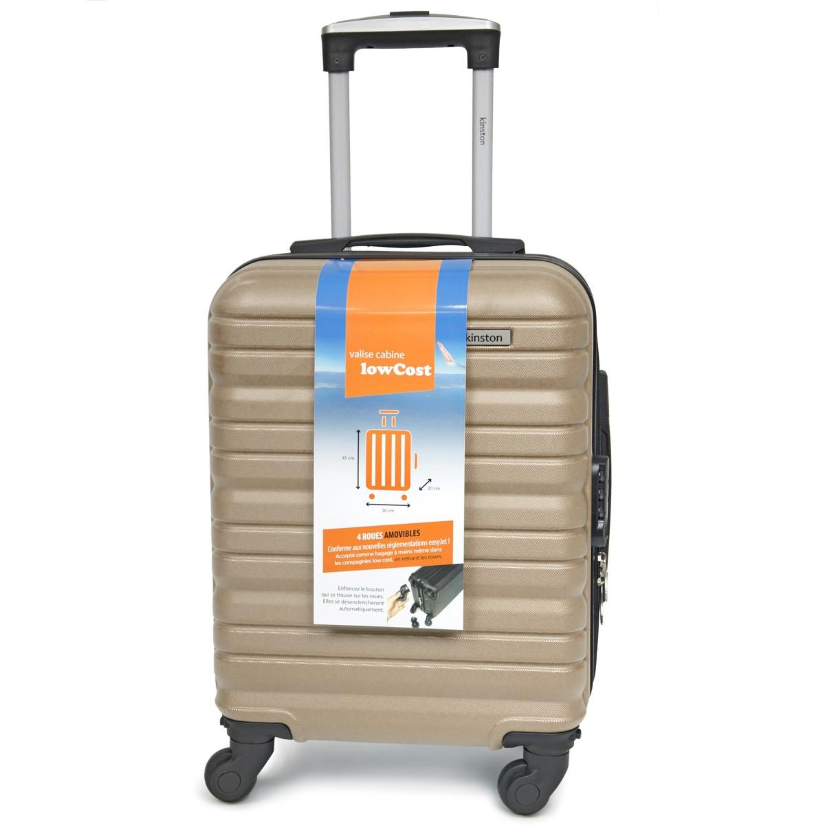 VALISE CABINE KINSTON CHAMPAGNE 50X36X20CM