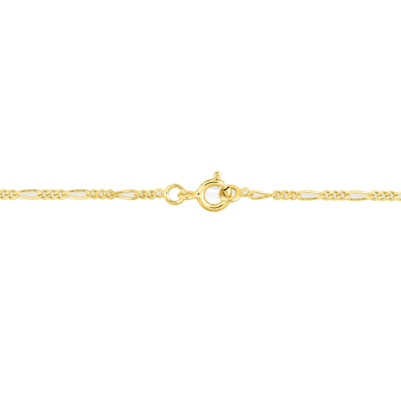 Bracelet Mixte 18 cm - Cheval Alterné - Or 18 Carats - Largeur 1.7 mm