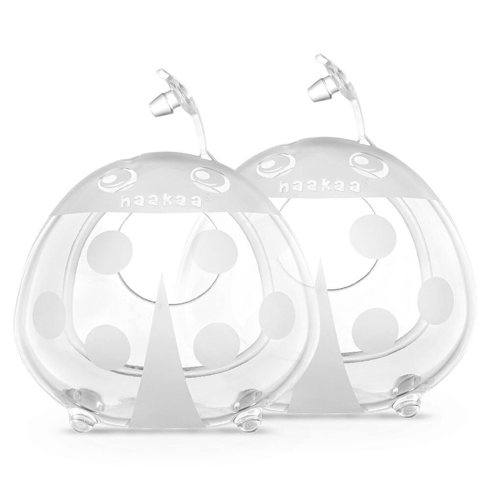 Haakaa Lekschalen Ladybugs Medisch Siliconen 75 ml2 stuks
