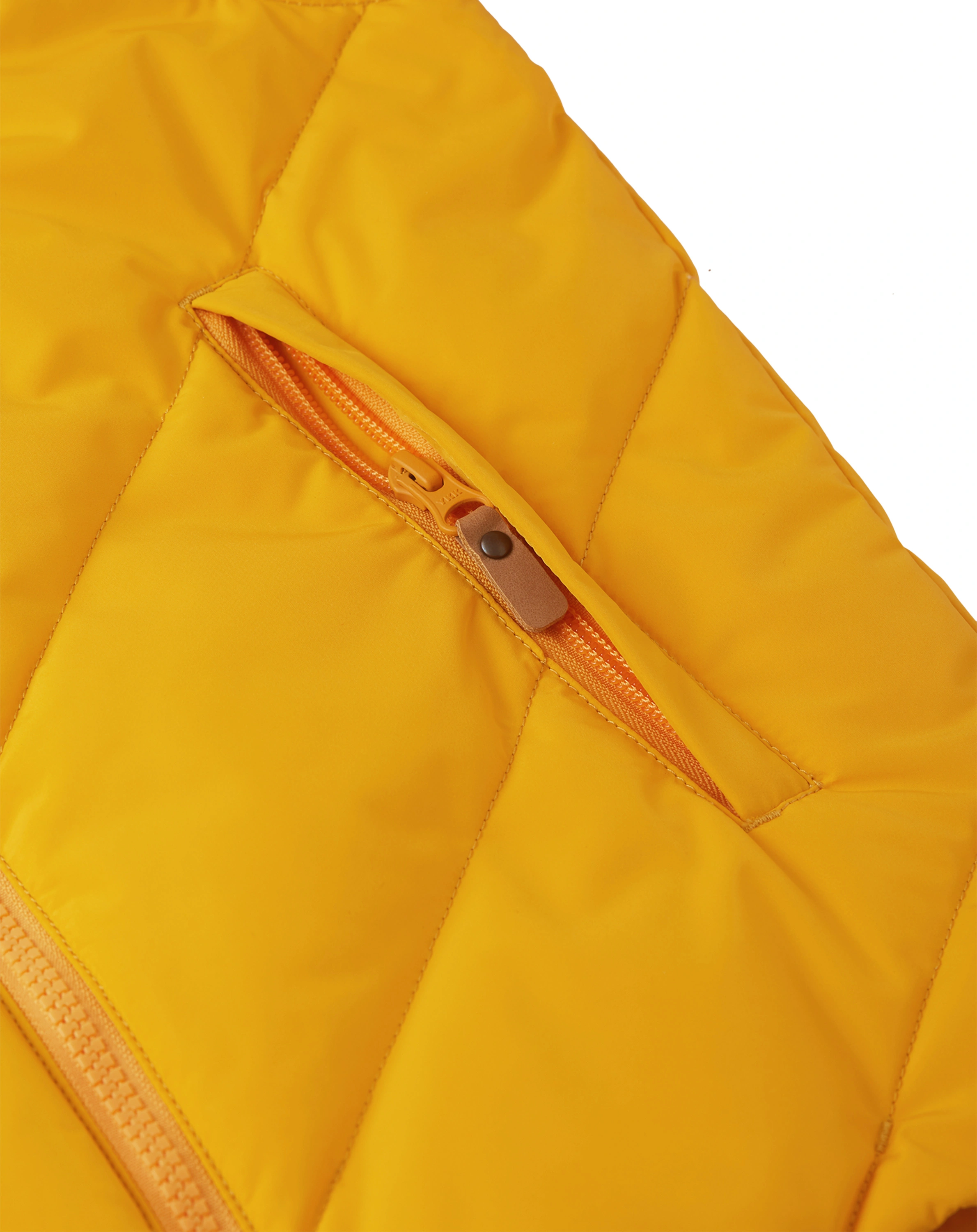 Daunen-Steppjacke POROSEIN mit Kapuze in orange yellow