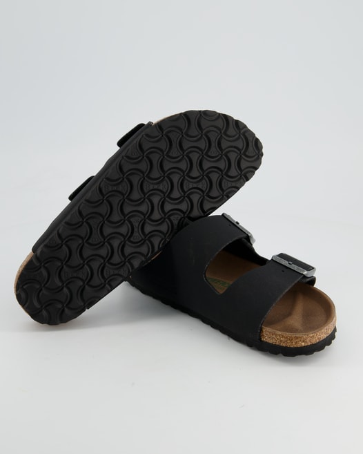 Birkenstock Arizona Vegan Pantoletten in Schwarz