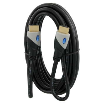 Q-Link HDMI kabel high speed gold plated 3D 5 meter zwart