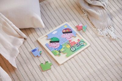 Peppa Gris Trepuslespill Sykling 16 Brikker