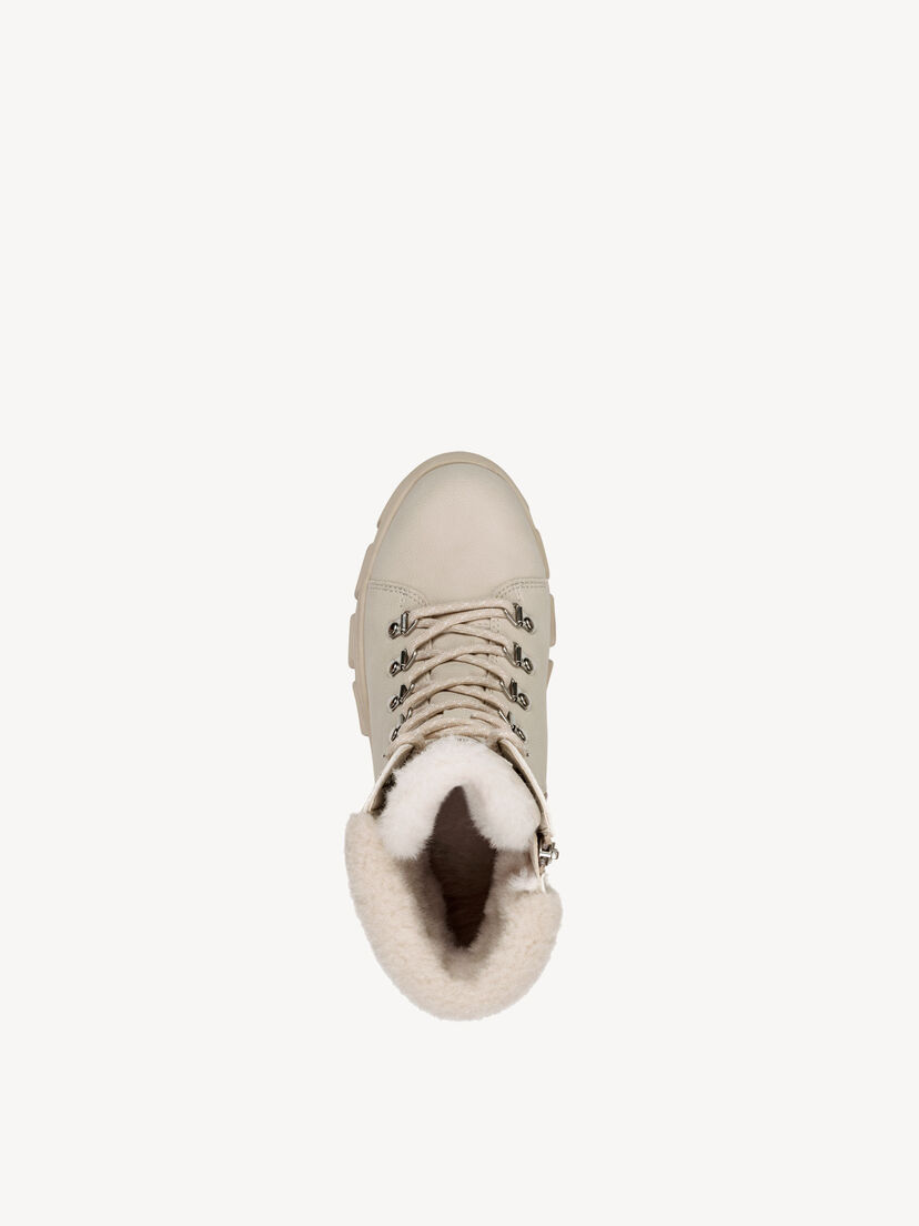 Enkellaarsje - beige warme voering