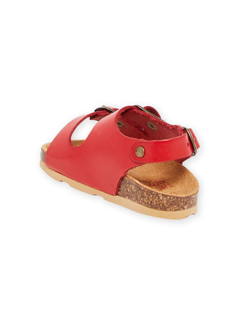 Sandales rouges bébé garçon