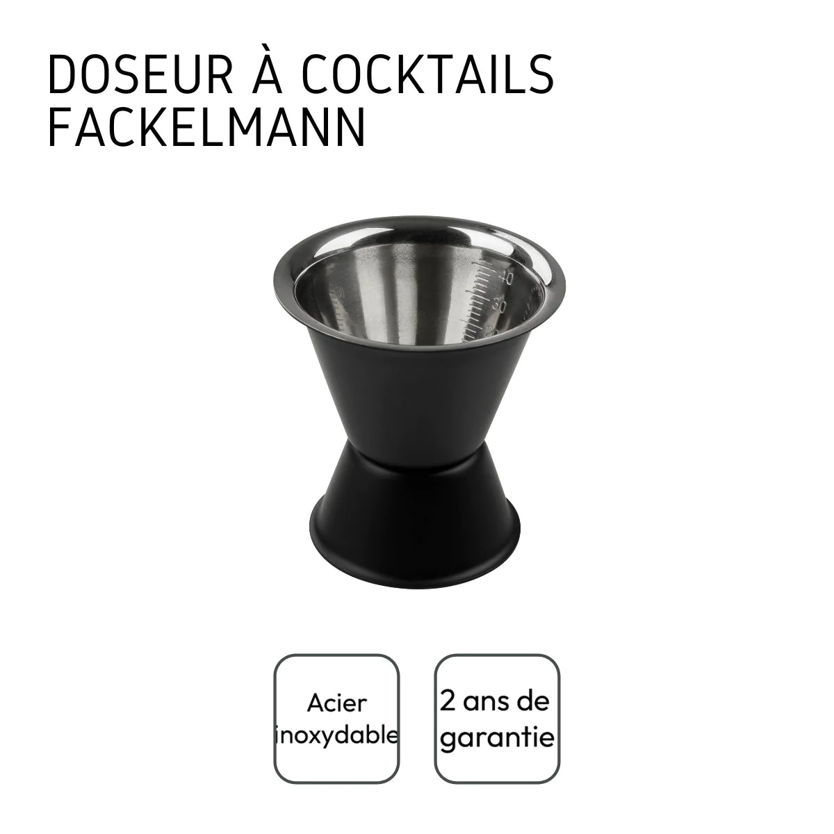 Doseur à cocktail 2 et 4 cl Spectre Fackelmann