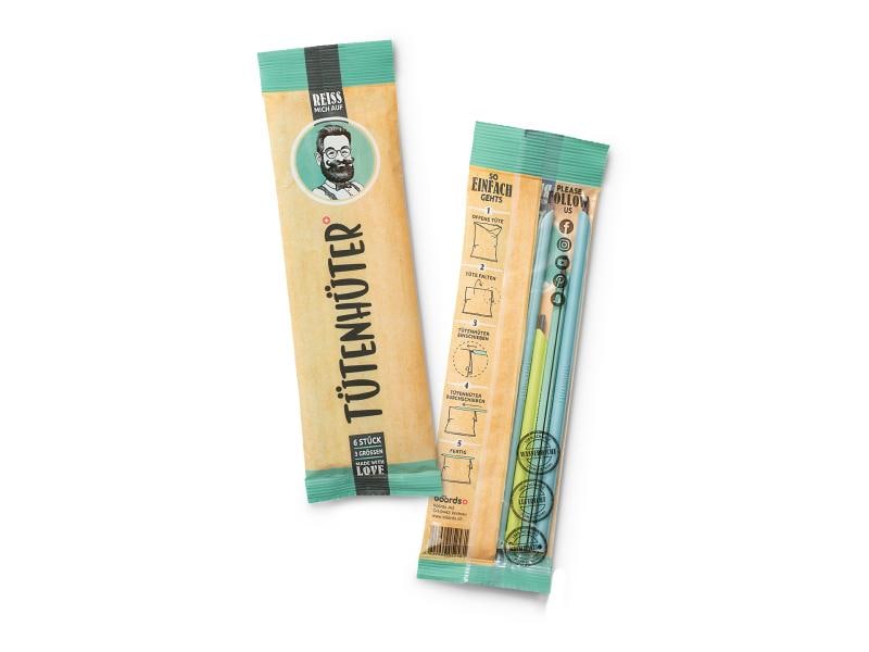böörds Verschlussclip 6 Stück, Grün/Hellblau/Türkis Tütenhüter-Set