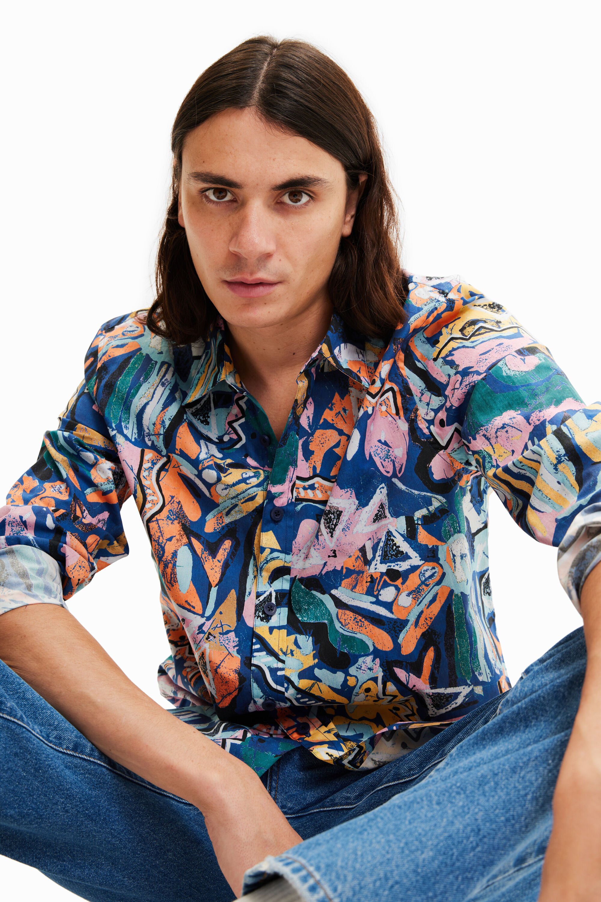 Chemise arty manches longues