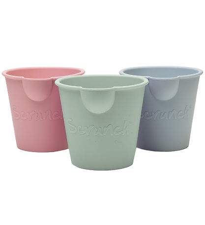 Scrunch Bath Buckets - 3er-Pack - Sage Green/Dusty Rose/Entenei