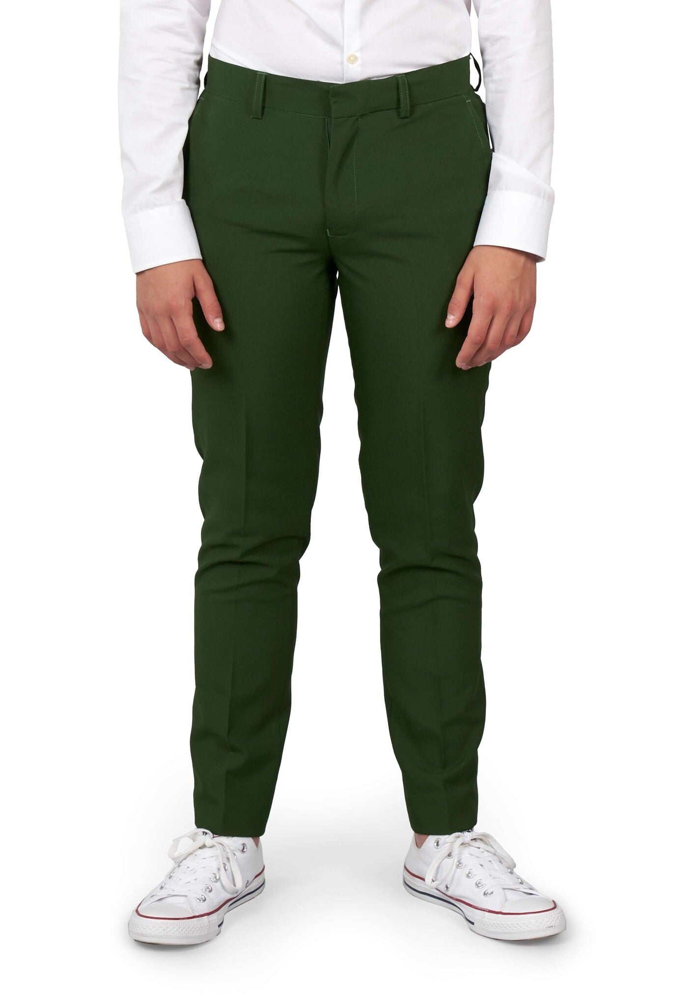 Donkergroen Pak Jongen Tiener OppoSuits