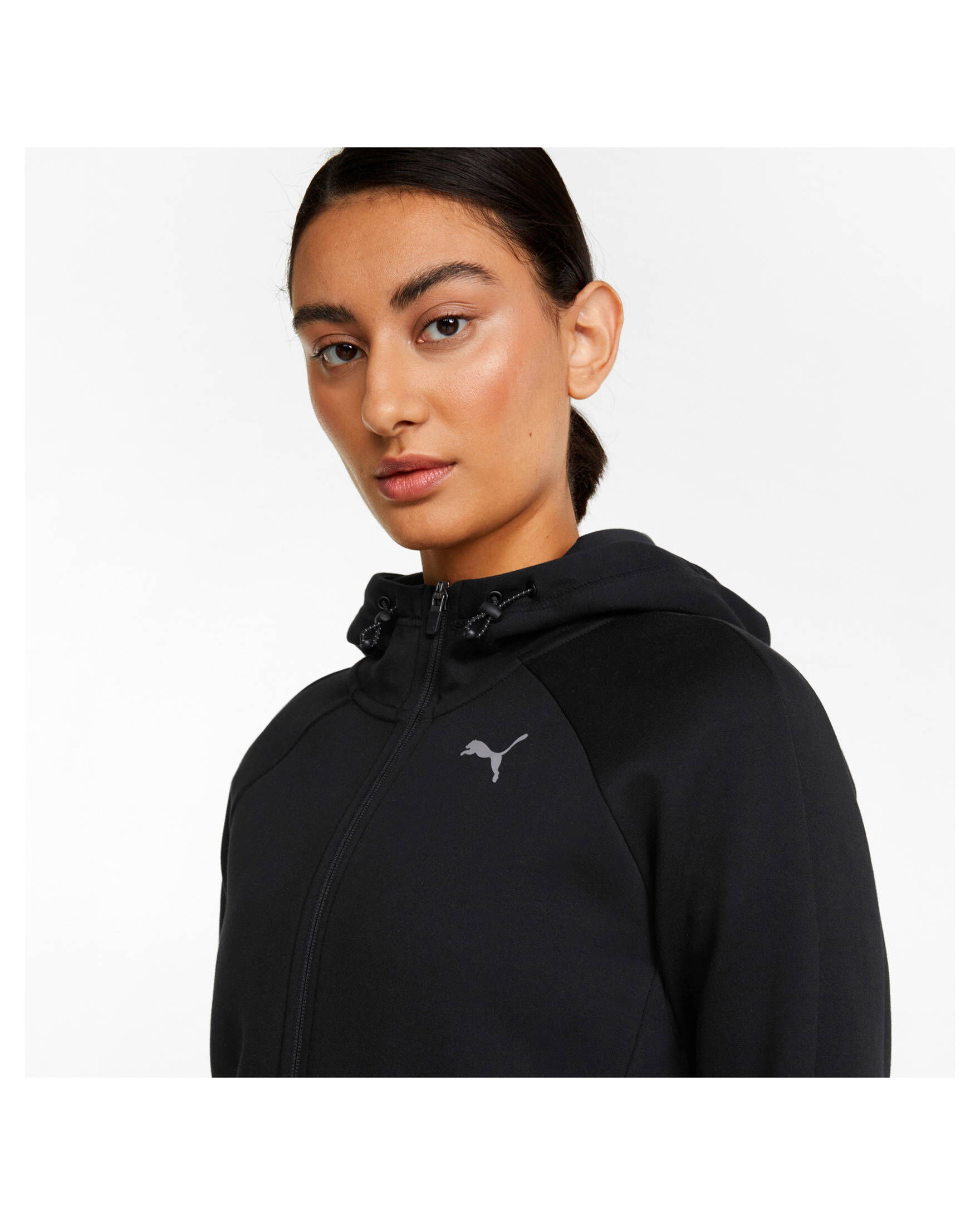 Puma| Damen Sweatjacke EVOSTRIPE FULL-ZIP HOODIE