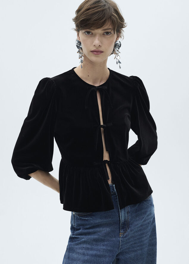 MANGO SHIRT. -- XARANJA Black
