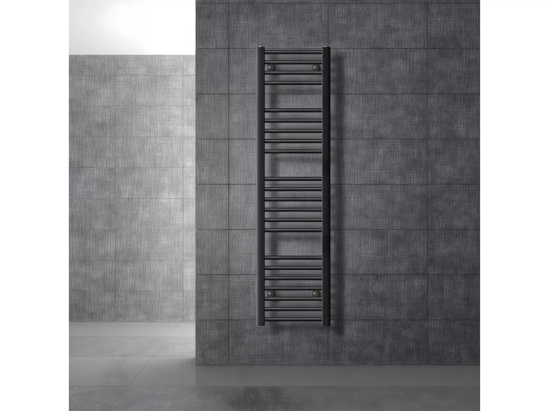 Radiateur de salle de bain Sahara raccord latéral chauffe-serviettes 30 x 140 cm