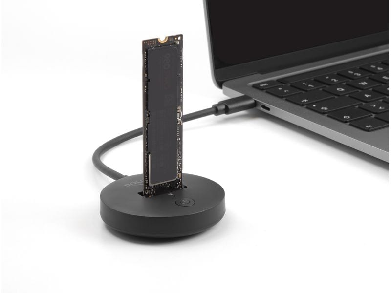 Delock Dockingsstation M.2 NVMe / SATA SSD USB 10 Gbps USB Delock M.2 Dockingstation für M.2 NVMe / SATA SSD mit USB 10 Gbps USB Type-C Stecker