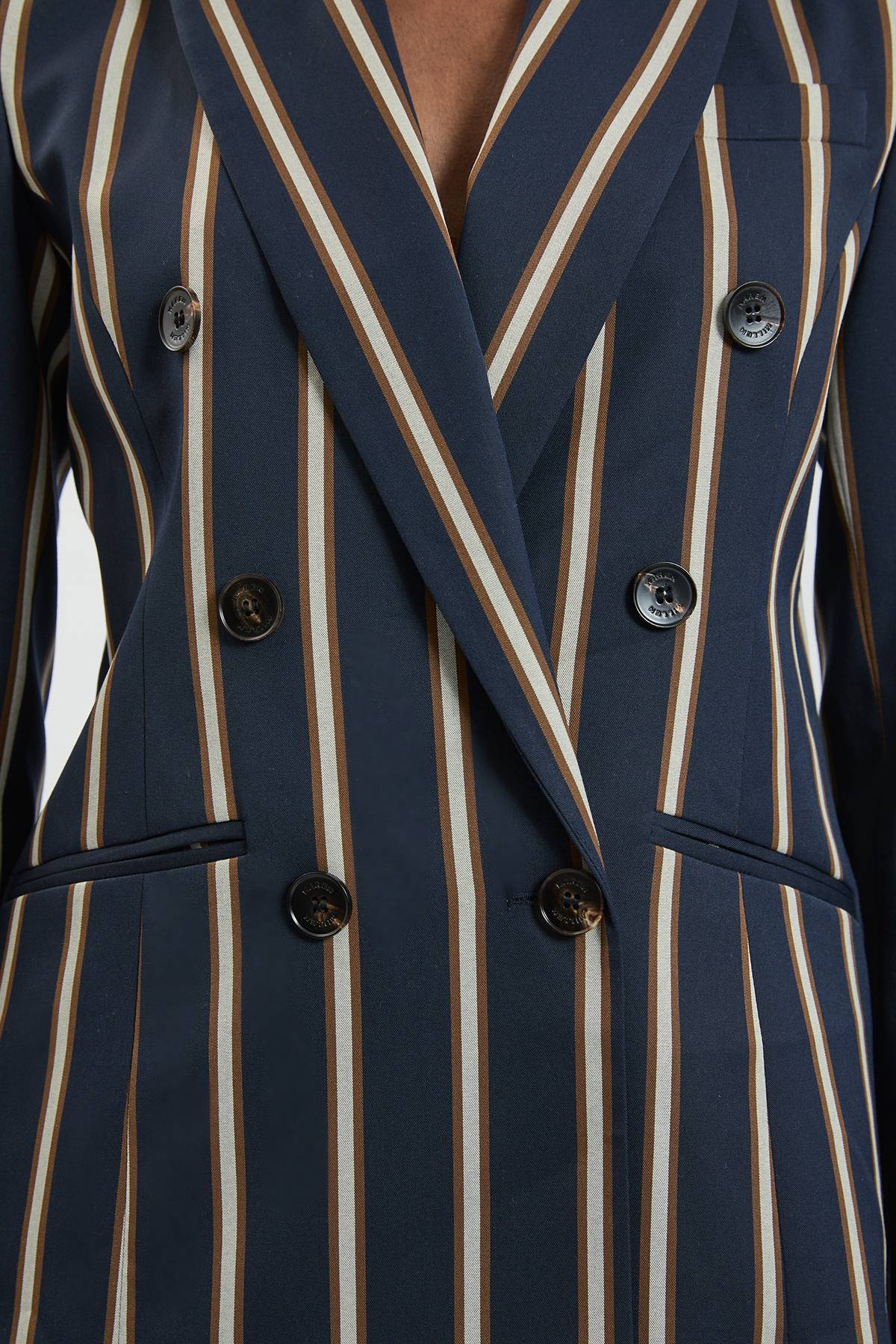 KarenMillen Veste Cintrée À Rayures Double Boutonnage