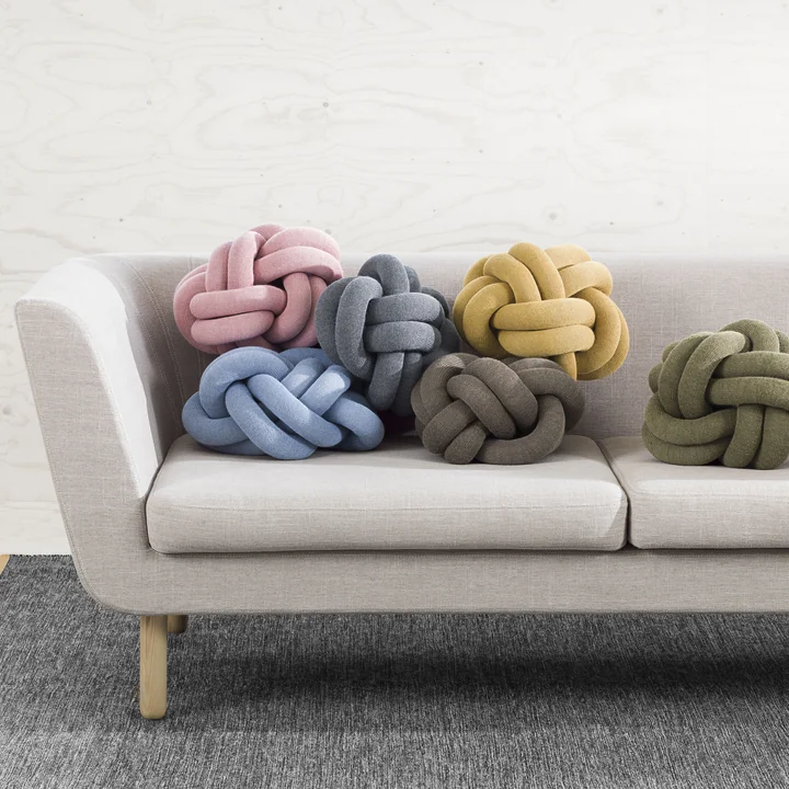 Design House Stockholm - Knot Kissen, navy