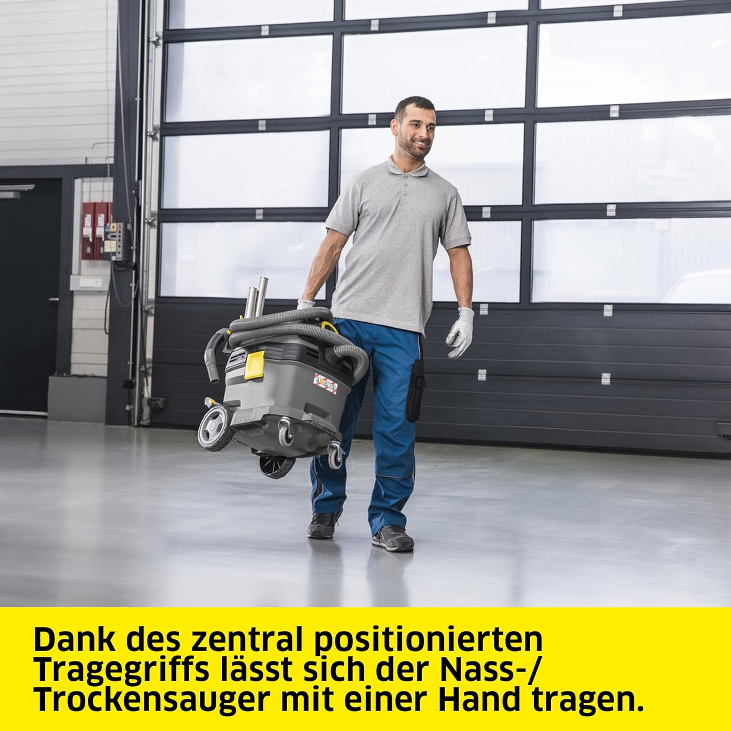 Karcher Nass- und Trockensauger NT 30/1 Tact L, Leistung: max. 1380 W, Flachfaltenfilter, Kunststoffbehälter: 30 l, Saugschlauch: 2,5 m, Krümmer, breite Nass-/Trockenbodendüse (360 mm), Fugendüse