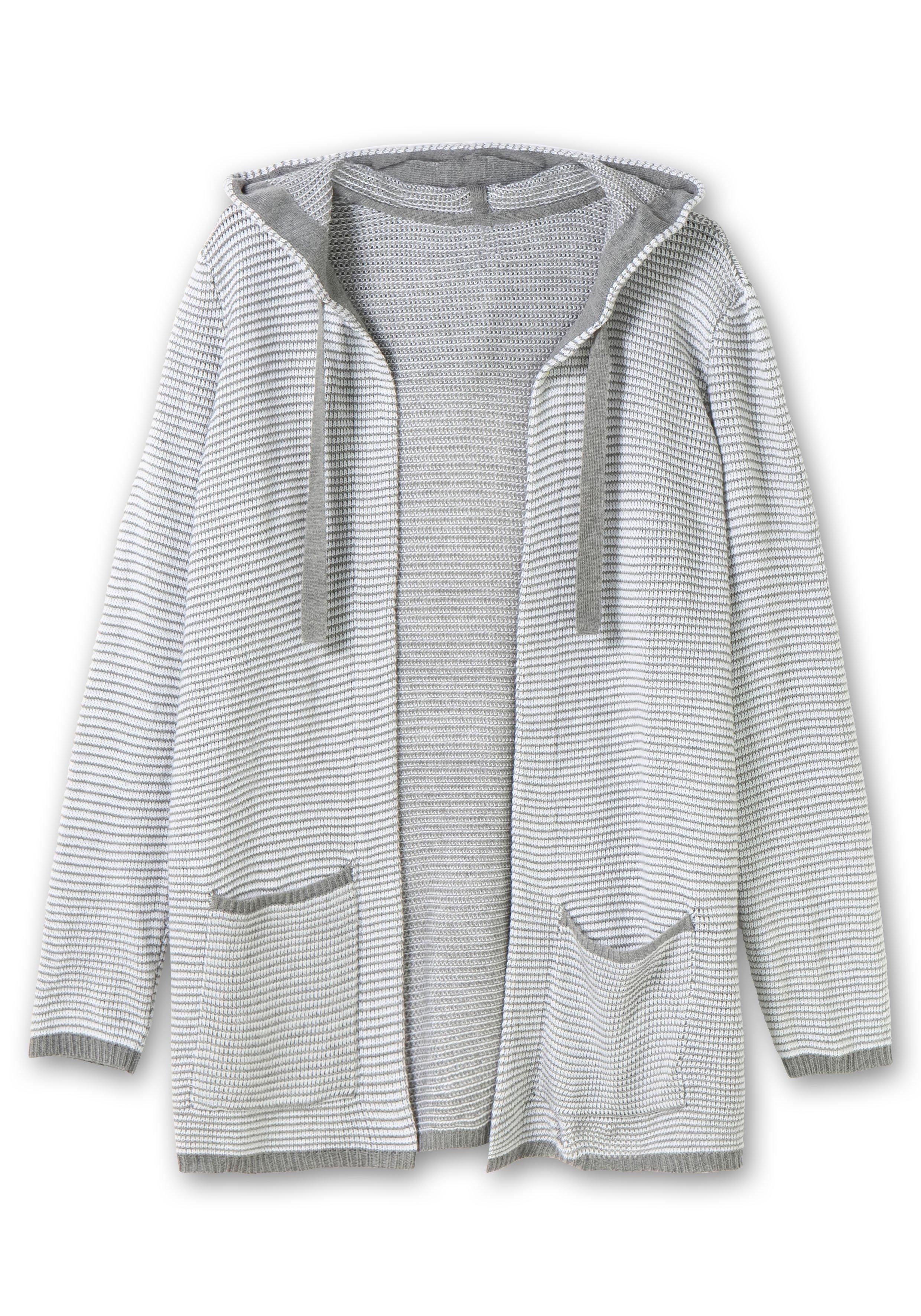 Strickjacke in Longform, mit Taschen