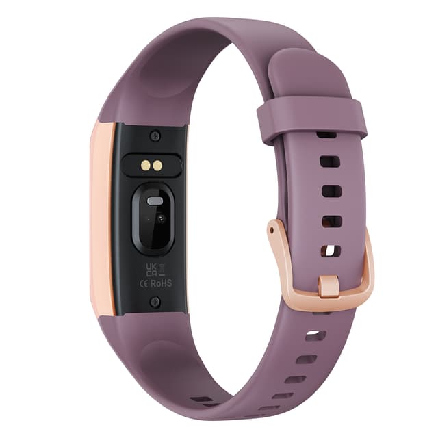 Smartwatch med puls- og blodtryksmåler Lilla