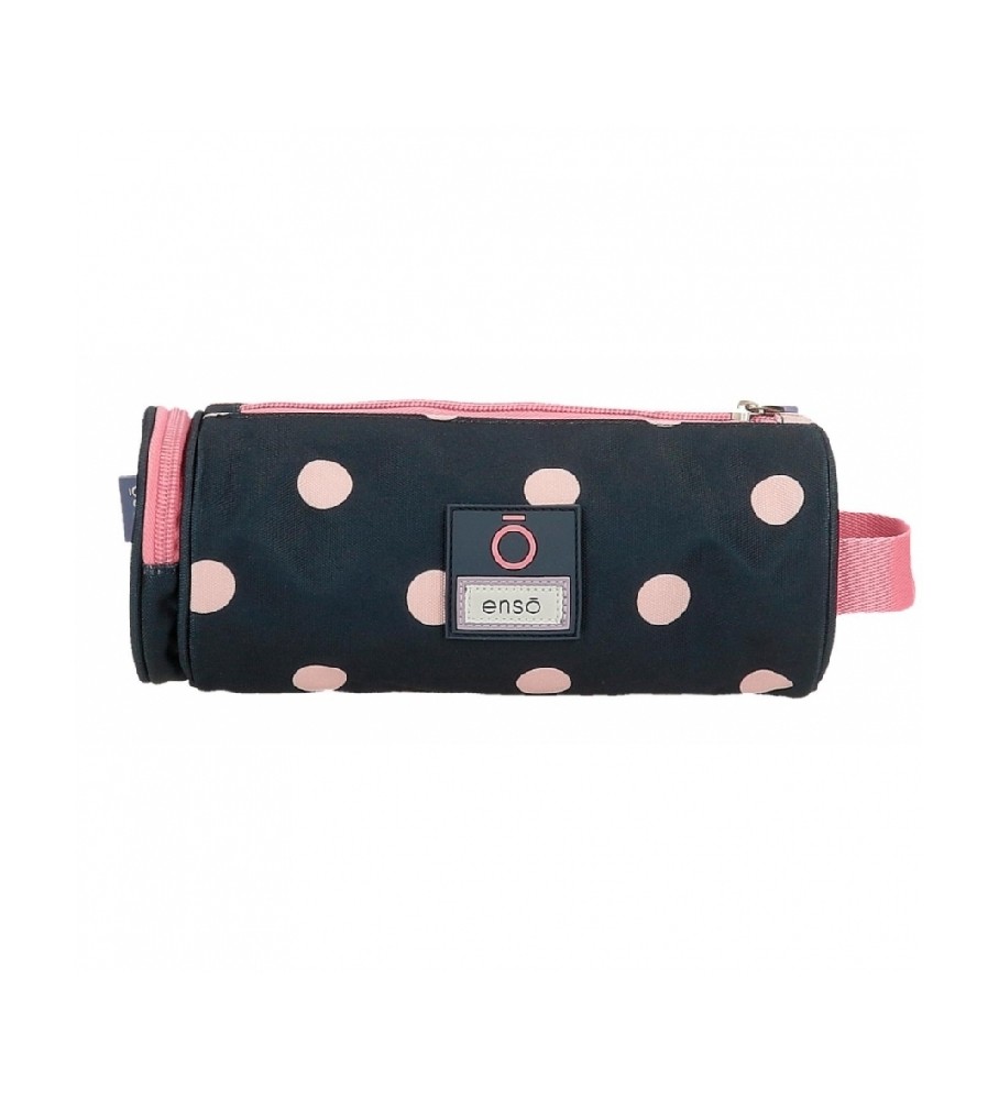 Estojo para lápis Enso rosa com alça lateral - 23x9x9cm -