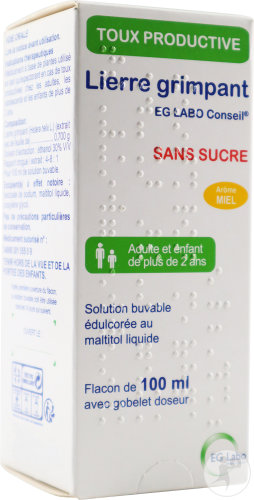 Eurogenerics EG Lierre Grimpant Solution Buvable Sans Sucre Flacon 100ml