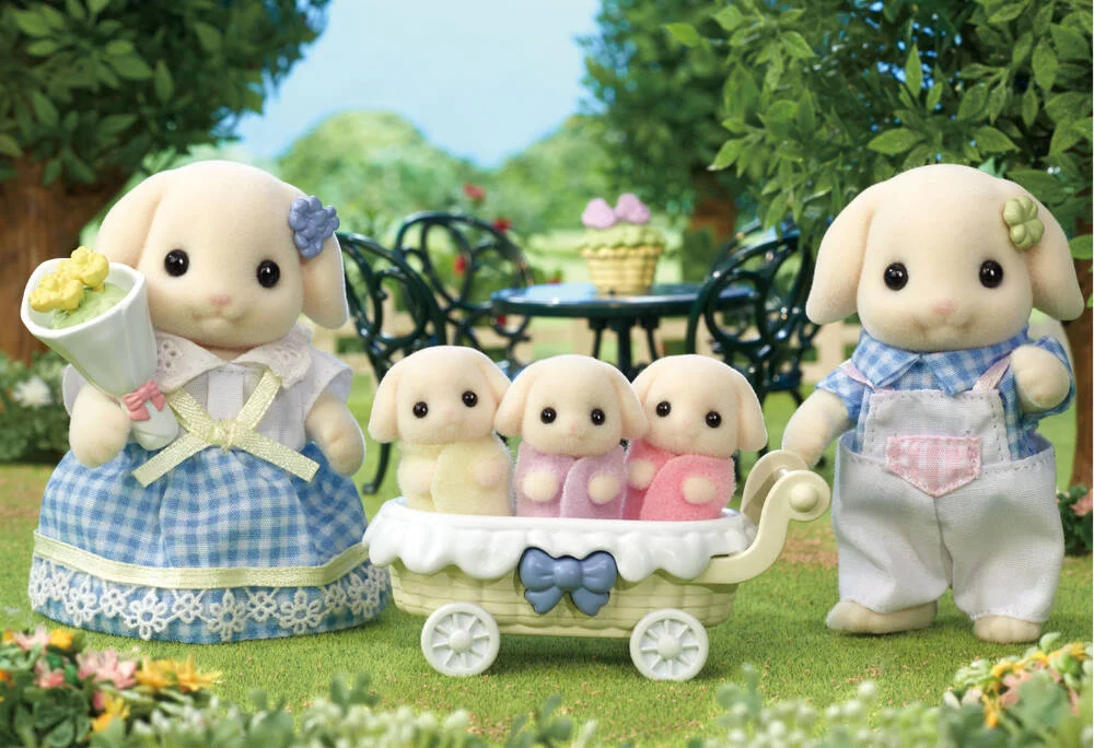 LA FAMILLE LAPIN BELIER - SYLVANIAN FAMILLES