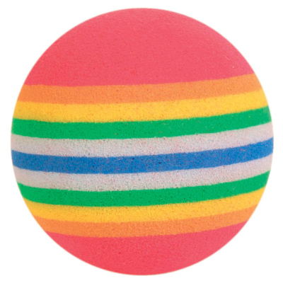 Trixie Rainbow Bälle D=4cm 4Stück