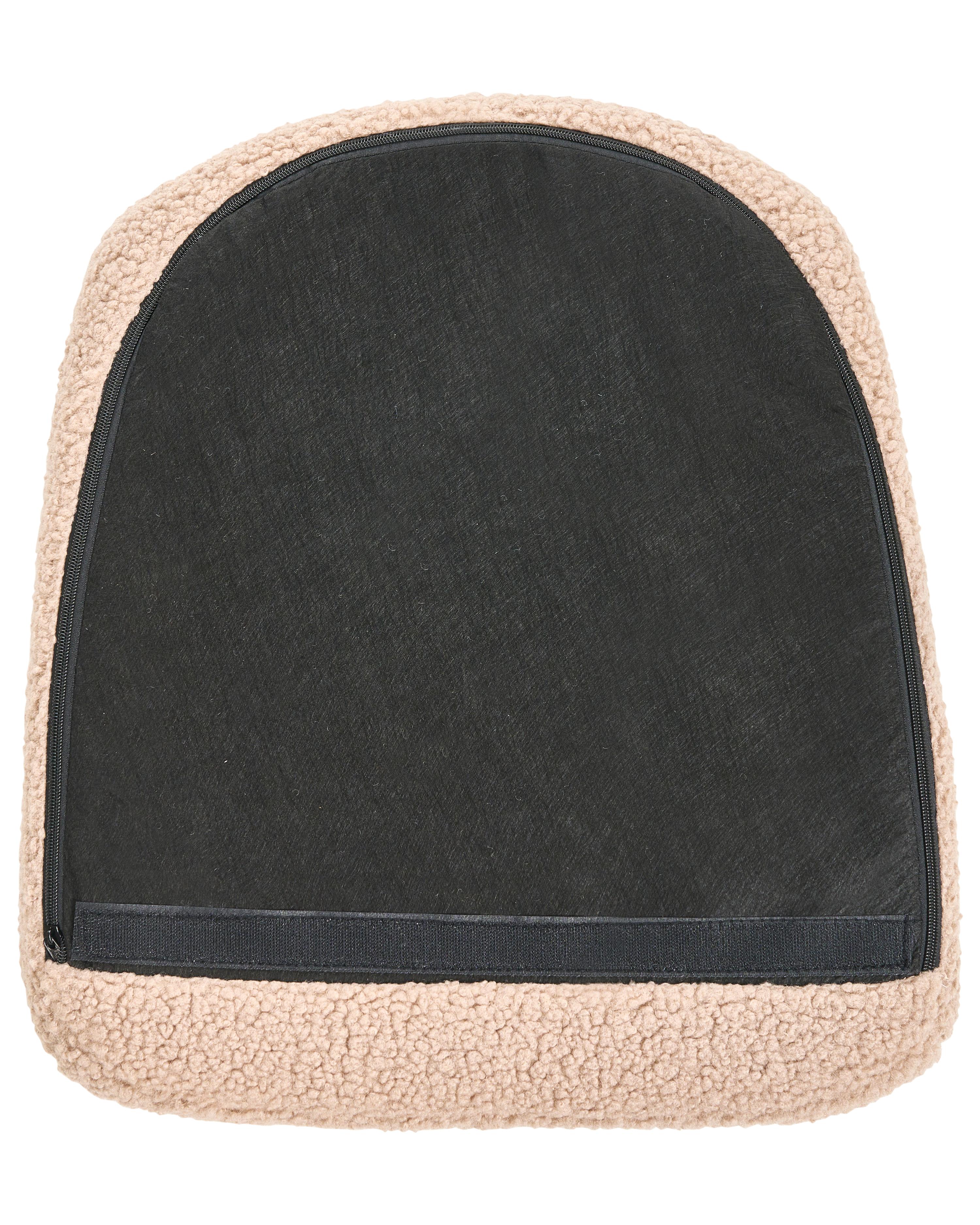 Schommelstoel GULSELE Bouclé Beige