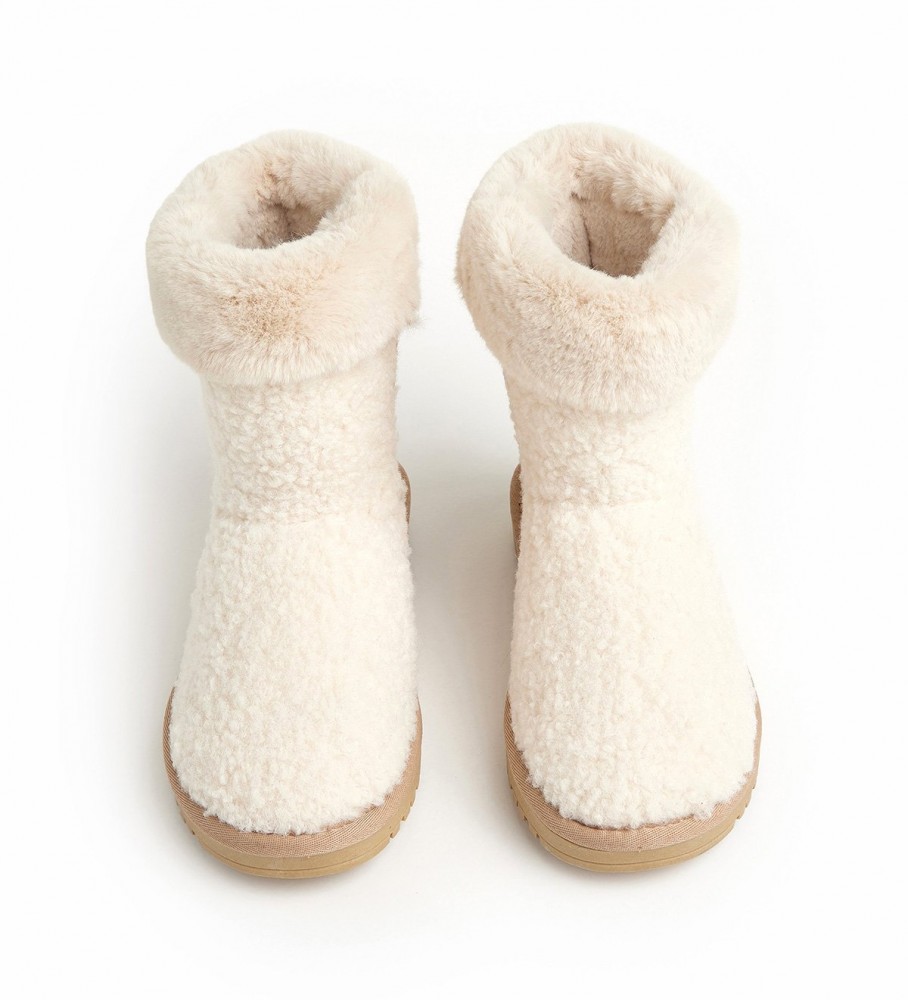 Botas de cano curto Pepe Jeans Diss Furry G em couro marrom